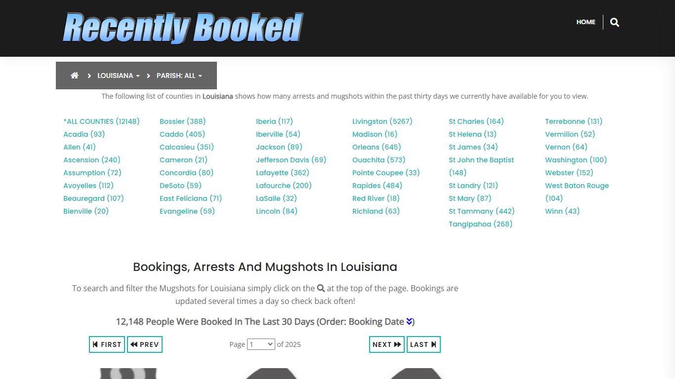 Bookings, Arrests and Mugshots in St James Parish, Louisiana