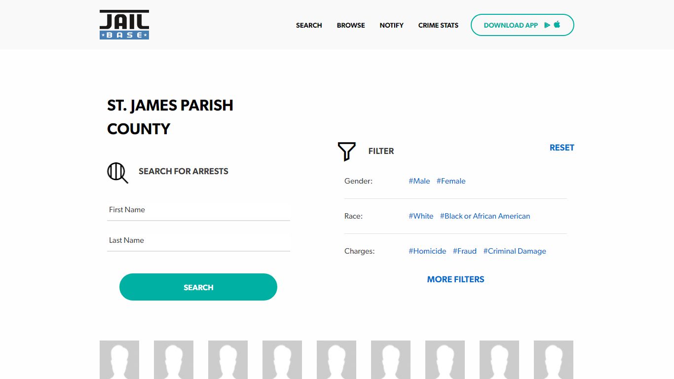 St. James Parish County Jail Inmate Search and Mugshots | JailBase